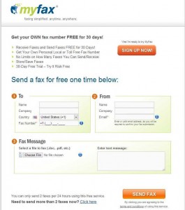 Send a Free Fax - My Fax Online Faxing Service - MyFax